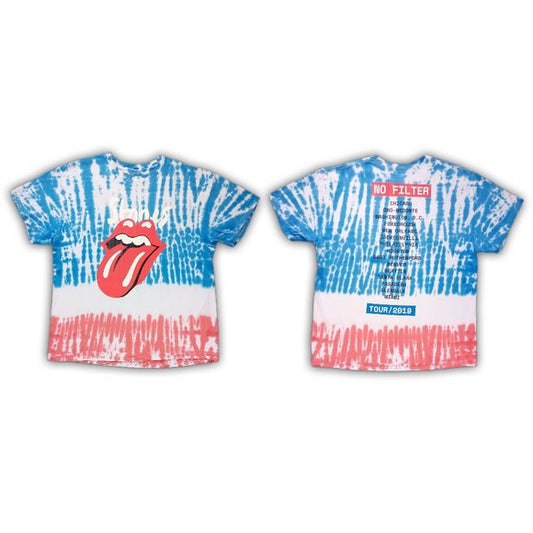 2019 The Rolling Stones Tie Dye No Filter Tour T-Shirt UNISEX