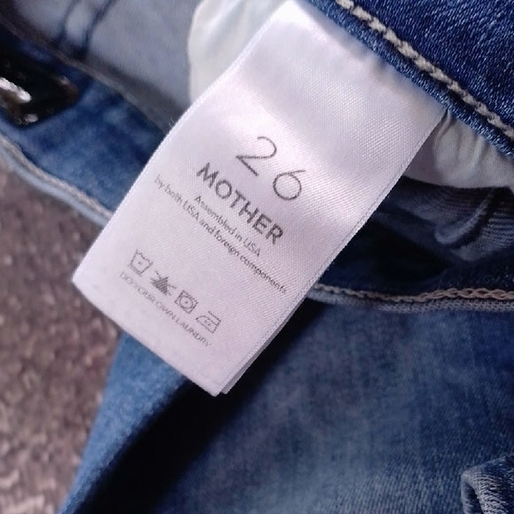 MOTHER JEANS THE MID RISE DAZZLER ANKLE STYLE# 1686-104 Wash: We The Animals