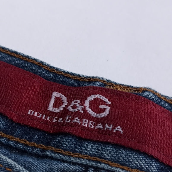 Vintage Dolce & Gabbana Baggy Wide Leg Denim Jeans 90s Y2K D&G