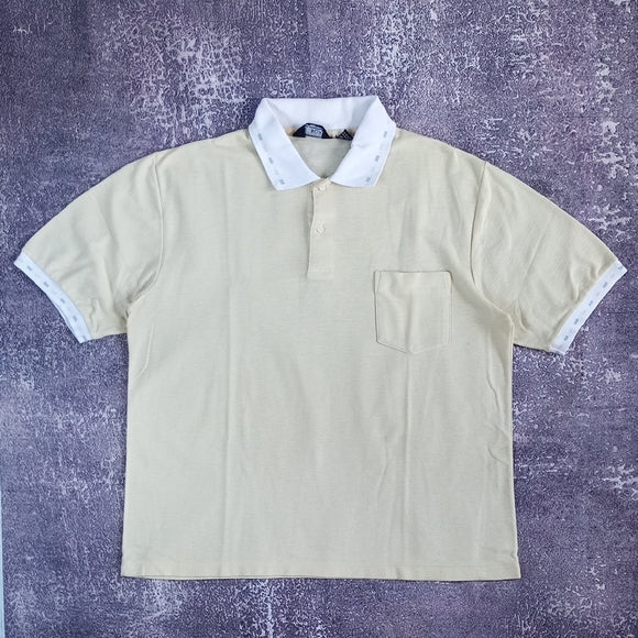 Vintage 90s FOX Classic Yellow Polo Shirt UNISEX