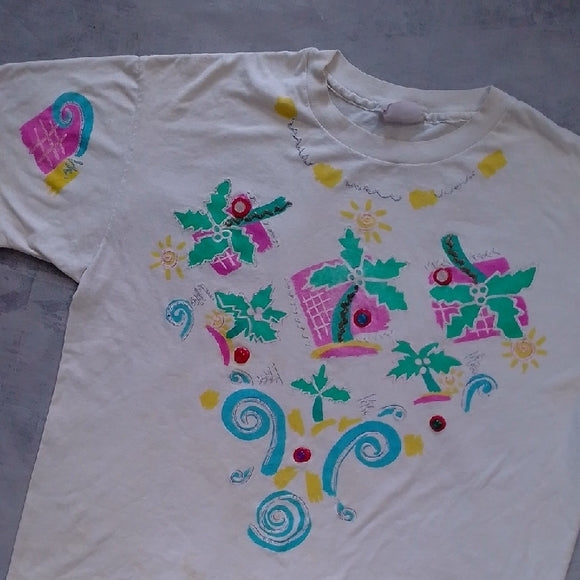 Vintage HUNTINGTON RIDGE TROPICAL SINGLE STITCH T-SHIRT