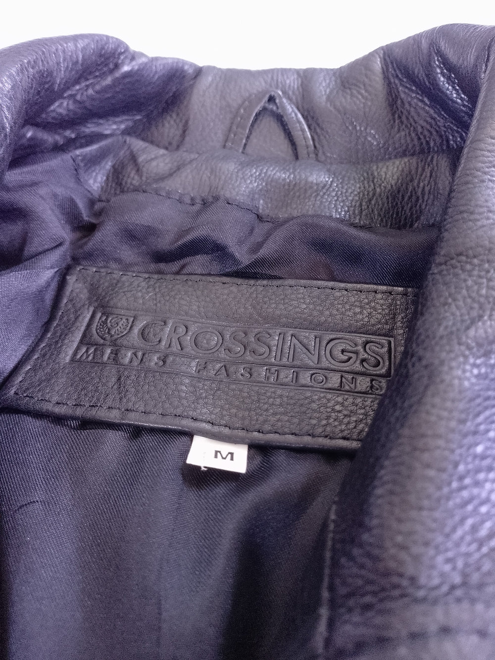Vintage Men's Black Leather Bomber Jacket