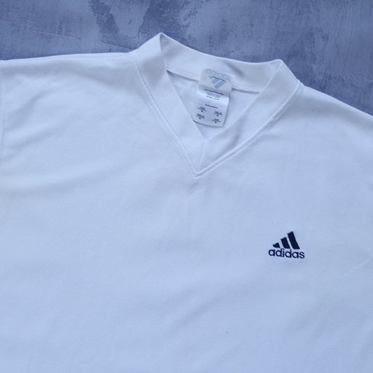 Vintage 90s Adidas Workout-Style Mesh Jersey Shirt