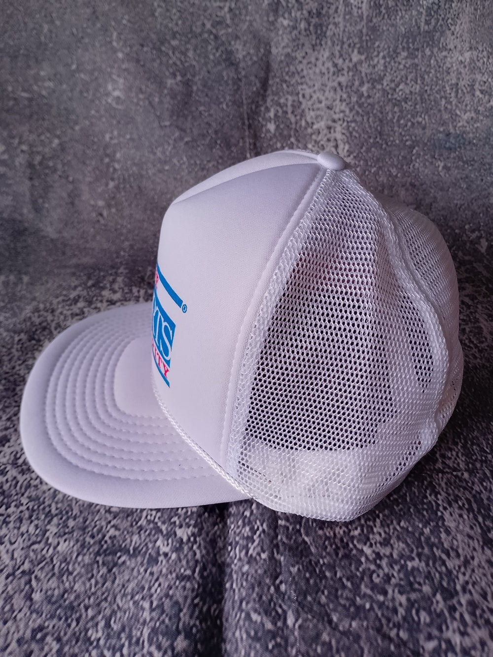 Vintage The Sports Authority White Trucker Hat