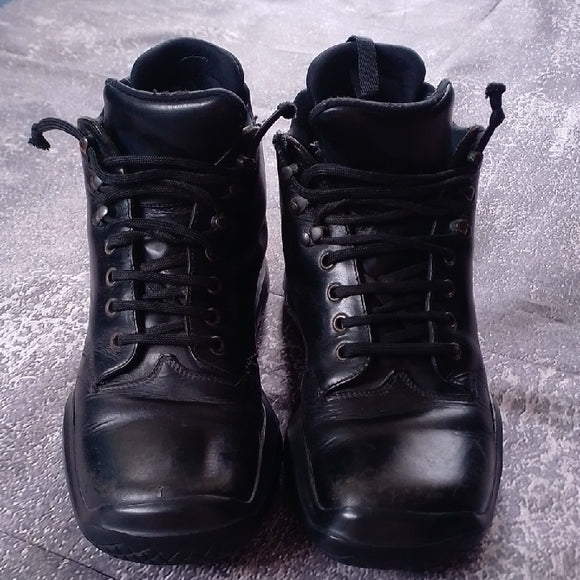 PRADA Men's Black Leather Boots 0825