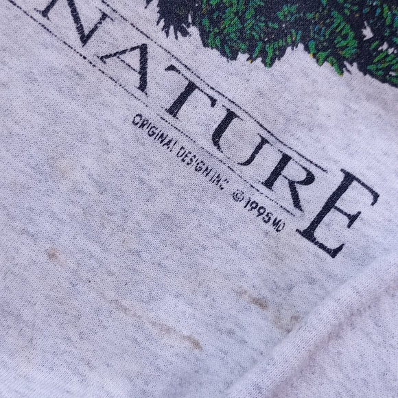 VINTAGE 1995 Owl Feel The Nature Crewneck Sweater