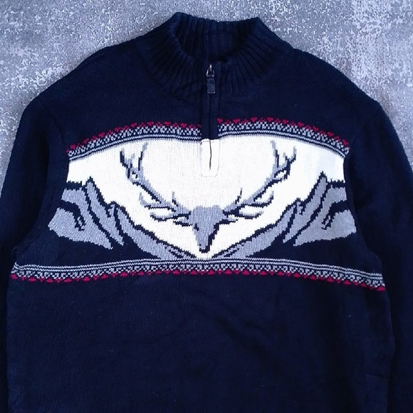 Chaps Ralph Lauren Men's Reindeer Elk Deer Sweater