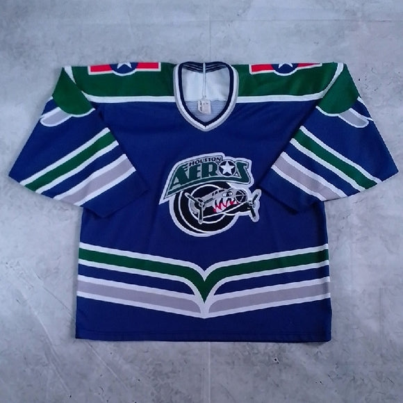 Vintage RARE IHL HOUSTON AEROS AUTHENTIC BAUER HOCKEY JERSEY