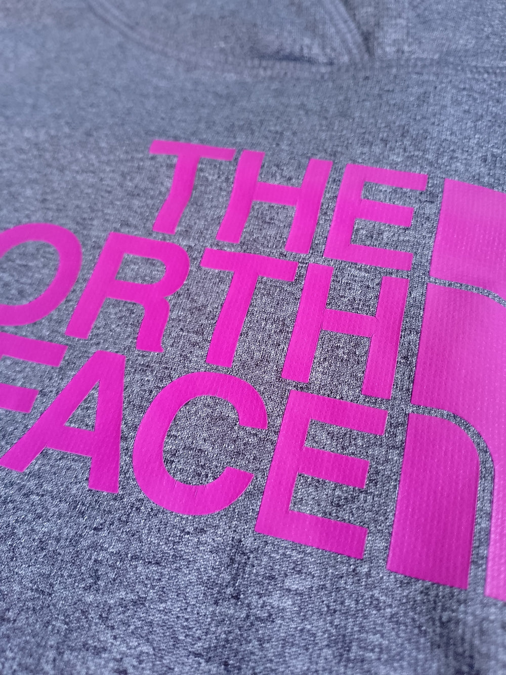 The North Face Hoodie with Pink Logo
