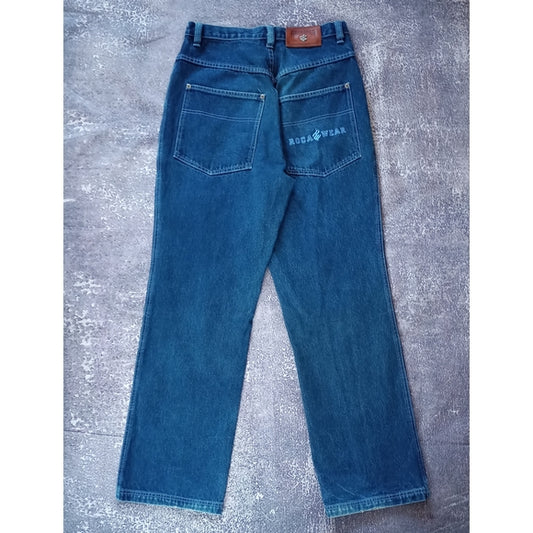 Vintage Y2K ROCAWEAR WIDE BAGGY DENIM JEANS