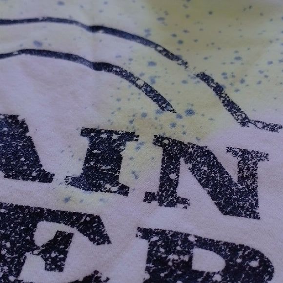 Vintage 90s Main Tavern White Sweatshirt with Splatter Design NEON UNISEX