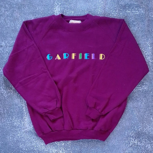 VINTAGE 1978 Garfield Embroidered Crewneck Sweater