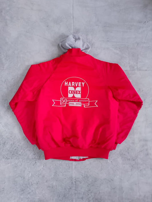 Vintage 1991 Harvey CENEX 50 YEARS OF SERVICE Graphic Jacket