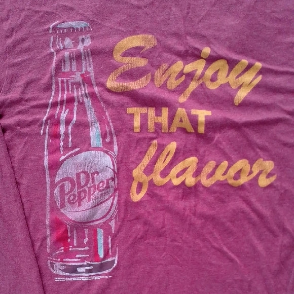 Dr Pepper Graphic Long Sleeve Shirt - Enjoy That Flavour