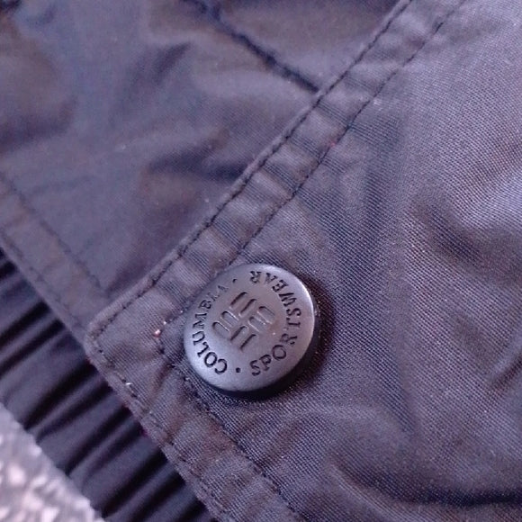 Vintage 90s Columbia Crown Rock Black and Red Puffer Jacket