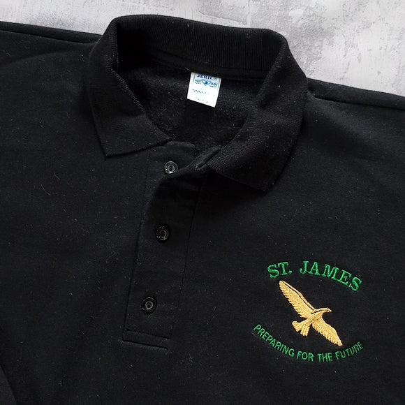 Vintage 90s St.James Embroidered Eagle Preparing For The Future Crewneck