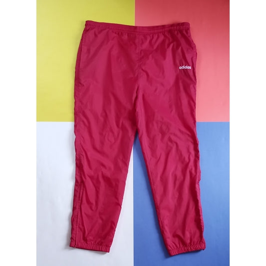 Vintage 90s Adidas Red Essential Slash Pants with Pockets