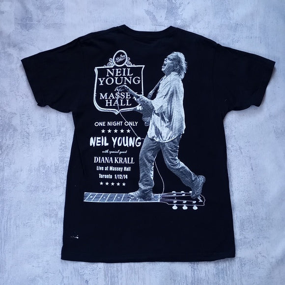 Neil Young & Diana Krall Massey Hall Toronto 2014 Tour Band T-Shirt