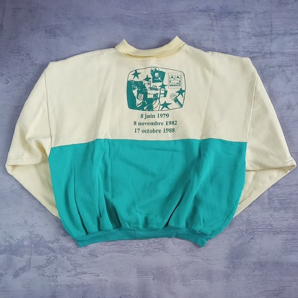 Vintage 1988 ATTM Association of Tele-Mertrois Technicians  SWEATER UNISEX