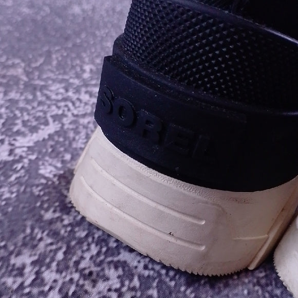 Men's Black and Cream Boots