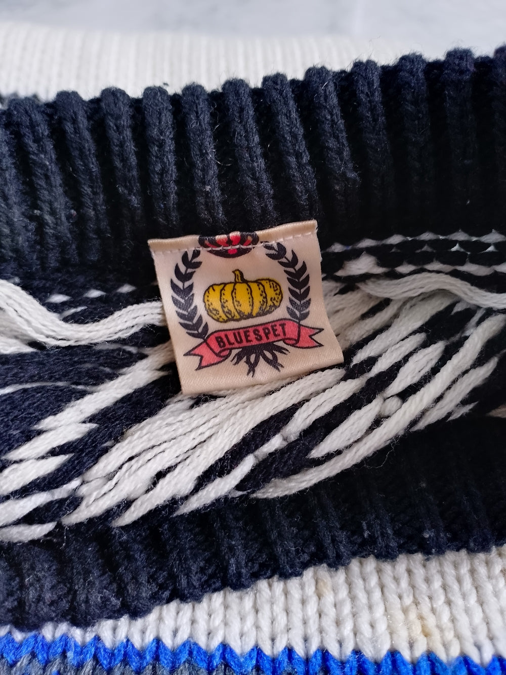 Vintage 80s Abstract Geometric Pattern Crewneck Sweater