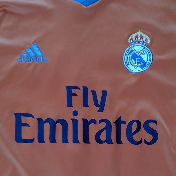 Real Madrid 2013-14 Third Soccer Jersey FIGO #10 Adidas Men’s Sz M