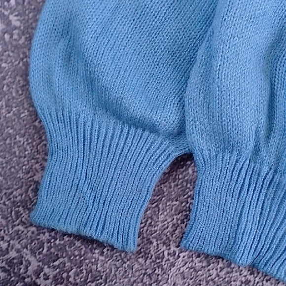Vintage 90s sigallo Men's Blue Sweater Crewneck