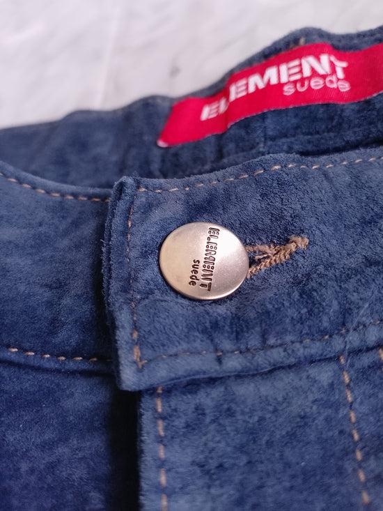 Vintage Y2K Element Suede Blue Pants