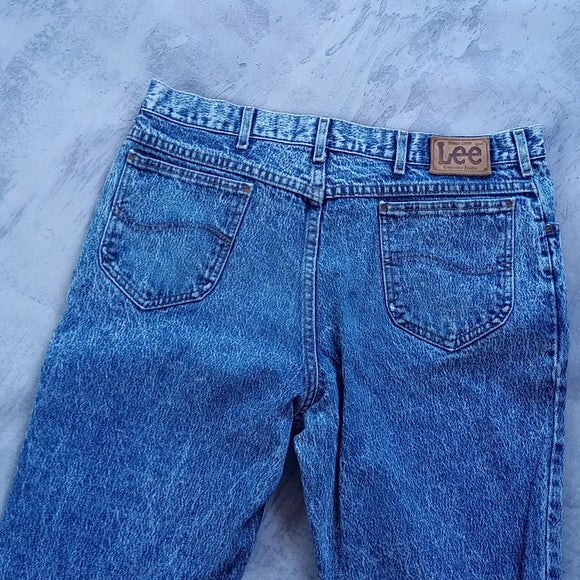 Vintage 1980s Lee Storm Rider Stone Wash Denim Jeans