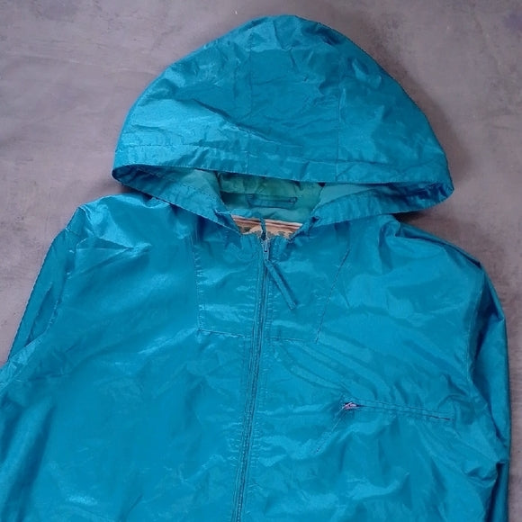 Vintage 90s BLUE NUAGE BY MAR-LO BIG POCKET BLUE HOODED JACKET