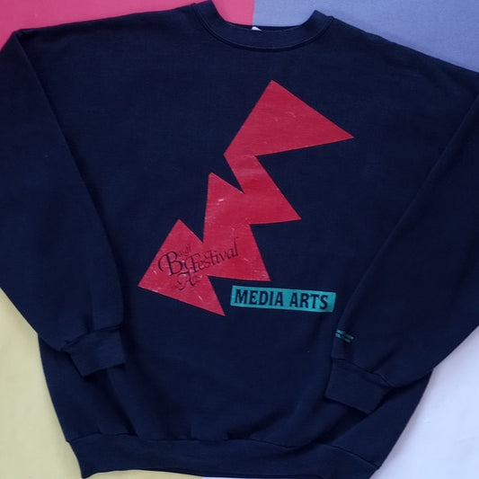 Vintage 90s Banff Festival Of The Arts MEDIA ARTS Sweater Unisex