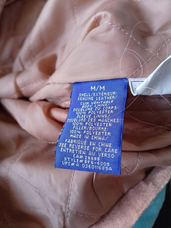 Vintage BUM Equipment Women's Tan Suede Zip Jacket