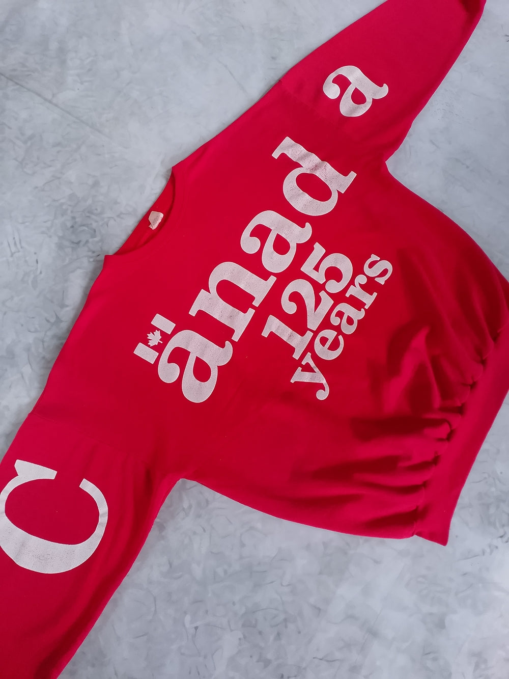 Vintage 1992 AOP Canada 125 Years Graphic Sweatshirt