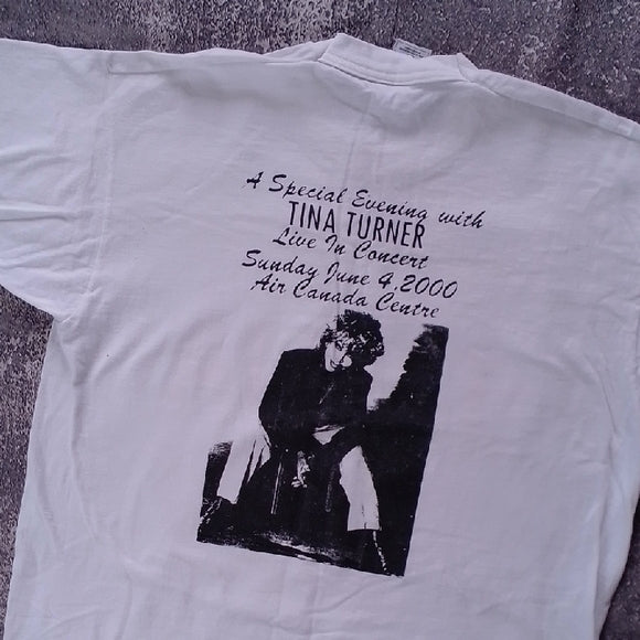 RARE VINTAGE 2000 Special Evening With TINA TURNER Air Canada Center Concert Tee