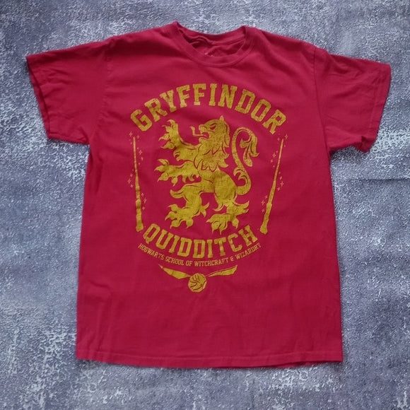 HARRY POTTER  GRYFFINDOR QUIDDITCH T-SHIRT RED UNISEX