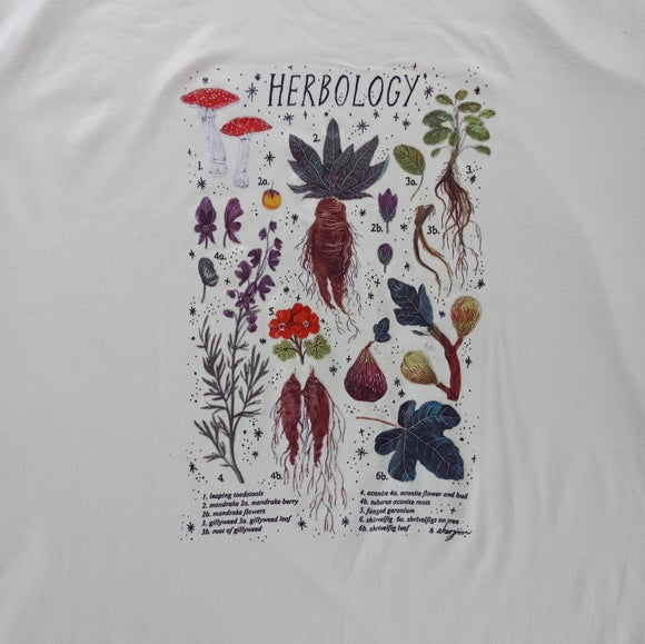 Herbology Floral Roots Seeds Leaves T-Shirt