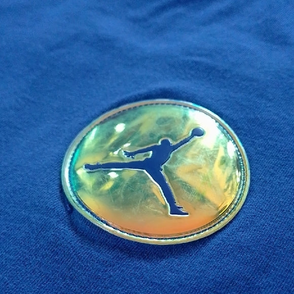 Blue T-Shirt with Green Graphic