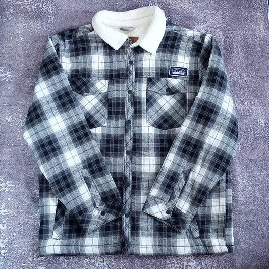 Plaid Work Wear Vintage Look Button-Up Jacket UNISEX