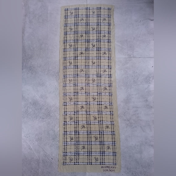 Burberry London Plaid Scarf Classic Nova Check 60” Designer Scarf