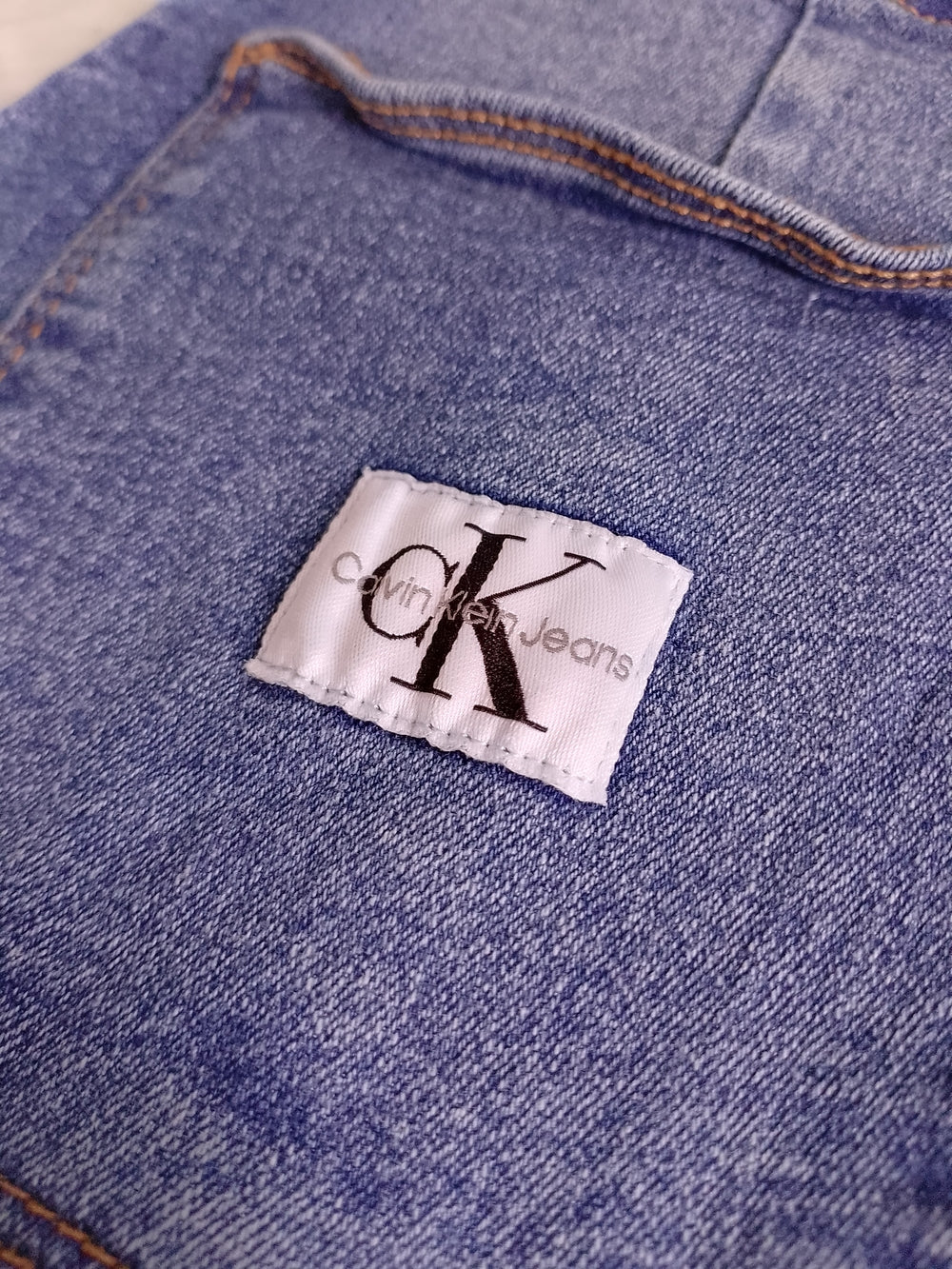 Calvin Klein Denim Blue Women's Jean Overalls - Classic Dungaree Style