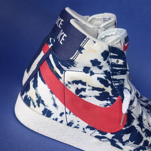 Nike Blazer Mid 77' Vintage 5Y Tie Dye USA Red White Blue Shoes C27882-600