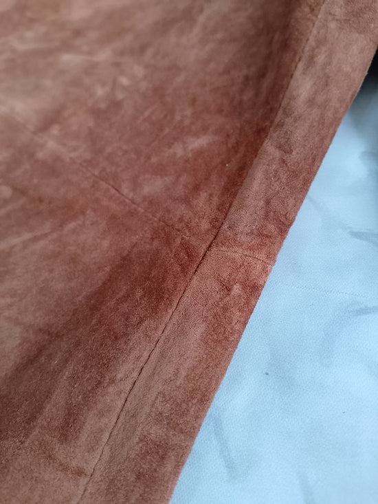 Vintage DANIER Rust Brown Suede Flared Pants