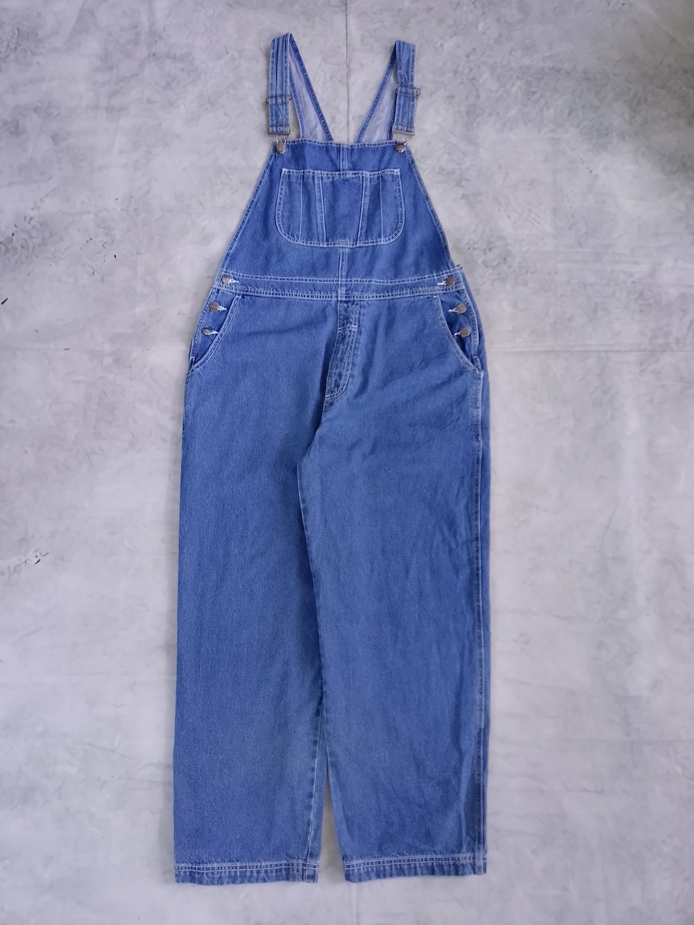 Vintage LLBEAN Blue Denim Overalls Casual Bib Jeans HONG KONG