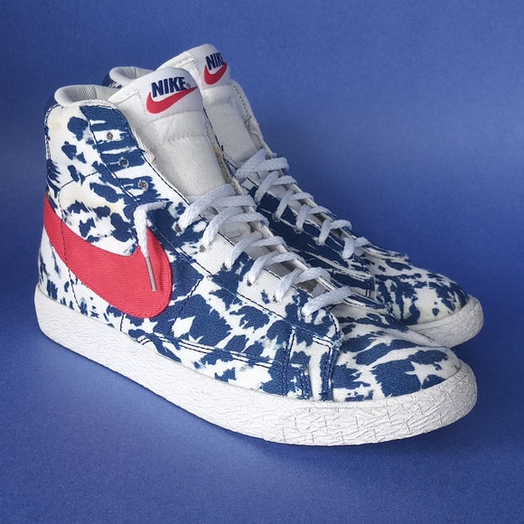 Nike Blazer Mid 77' Vintage 5Y Tie Dye USA Red White Blue Shoes C27882-600