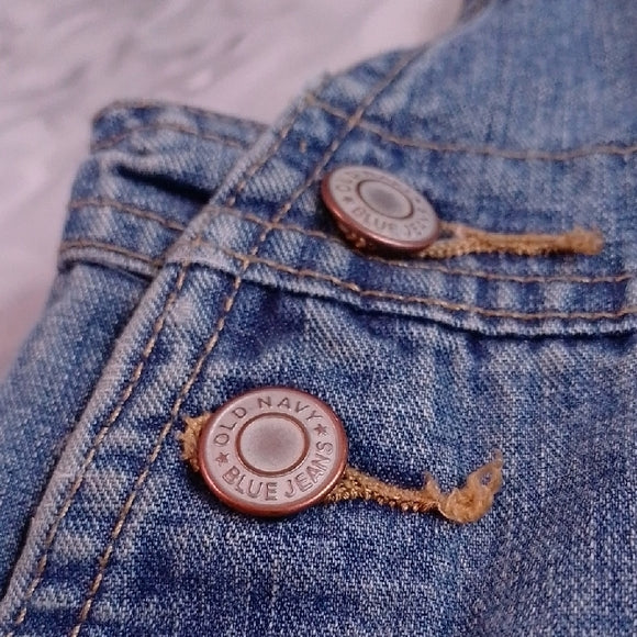 Vintage Old Navy Flared Legs Denim Overalls Workwear