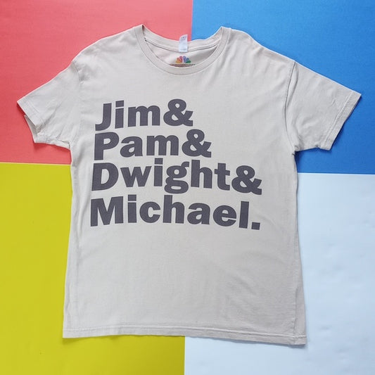 The Office Jim & Pam & Dwight and Michael. T-Shirt Unisex