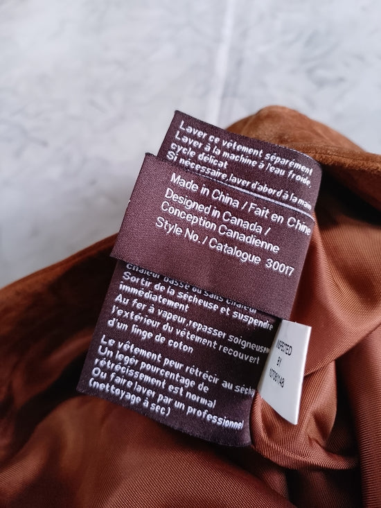 Vintage DANIER Rust Brown Suede Flared Pants