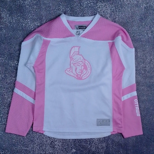 OTTAWA SENATORS PINK NHL LICENSE HOCKEY JERSEY