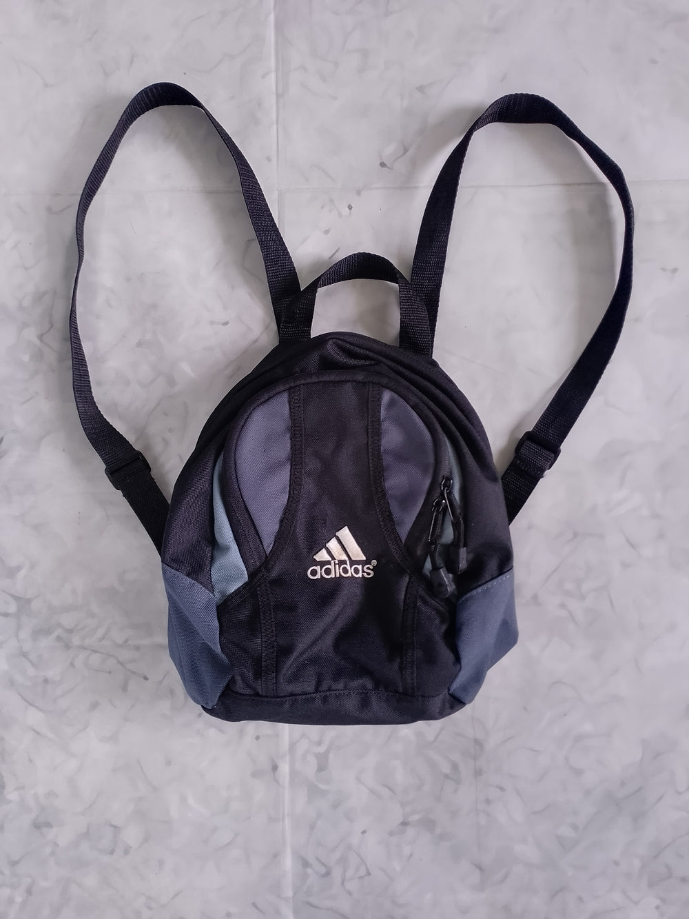 VINTAGE Adidas Black & Gray Mini Backpack