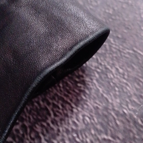 Vintage 90s Danier Classic Black Italian Leather Jacket